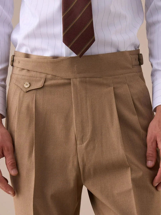 Verelli Valdora Gurkha-Hose mit hoher Taille und doppelten Falten